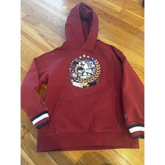 Disney Other - Disney X Tommy Hilfiger Hoodie Embroidered Mickey 100 Years Of Wonder Youth 8/10